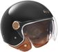 NOX Casque jet exclusif - Noir brillant - Taille XL