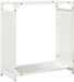 vidaXL - Brandhoutrek - 60x28x65 cm - Wit