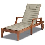 Classic Accessories Storigami Waterbestendig 72 x 21 inch Chaise Lounge-kussen, Heather Grijs, Patio Kussen