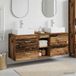 Maison Exclusive - Ensemble de 3 meubles de salle de bain en bois de récupération, dimensions : 129 x 41 x 79,5 cm