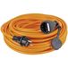 as - Schwabe 59225 Verlengkabel voor Bouwplaats met Stekker en Stopcontact, IP44, 230 V/16 A, 25 meter Kabellengte, Oranje