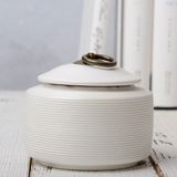 Hemelwinkel Luxe Witte Mini Urn - 330 ML - Keramiek - Druppelvorm - Voor As Van Mensen of Huisdieren