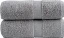 vidaXL Premium washandjes SOLUND 2 stuks grijs 30x30cm 600 g/m²