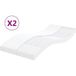 Maison Exclusive - Matelas en mousse 2 pièces blanc 90x190 cm 7 zones dureté 20 ILD
