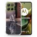 Cokitec Versterkte hoes voor Motorola G15 Animal Cat Reflet