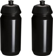 Tacx 2 x Shiva Bidon - 500 ml - Zwart - Drinkbus