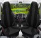 BREMER SITZBEZÜGE Premium Camper stoelhoezen voor Chausson WPL408 in Zwart/Wit (2 losse stoelen)