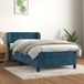Maison Exclusive - Boxspringbed met matras, bleu foncé, 90x200 cm, velours