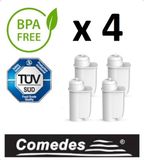 Merkloos / Sans marque Comedes 4x waterfilter voor koffiemachines