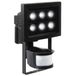 XQ-lite Ranex XQ-lite XQ1010 LED Floodlight Zwart Bewegingsdetector IP44
