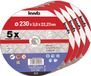 Kraftixx kwb 791995 Doorslijpschijf recht 230 mm 5 stuk(s) Metaal