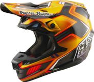 Troy Lee Designs SE5 Carbon MIPS Crest Motocrosshelm - Goud