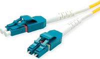 Roline glasvezelkabel duplex, single mode 9/125µm OS2, LC/LC, LSOH, geel, 7 m
