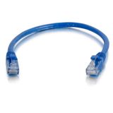 C2G 0,5m Cat6 Booted Unshielded (UTP) netwerkpatchkabel - blauw