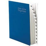 Smead Bureaubestand/sorteerder, maandelijks (jan-dec), 12 verdelers, letterformaat, donkerblauw (89286)