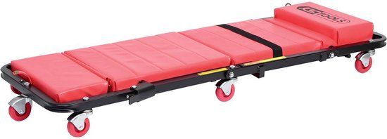 KS Tools 500.8000 Verrijdbaar ligbed met klapstoel, 1200x420 mm