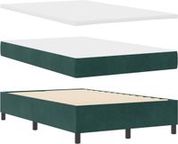 vidaXL Boxspringbed met hoofdeinde Donkergroen 200 x 120 cm Fluweel