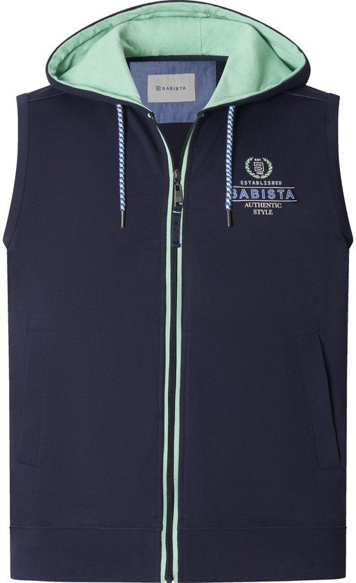 Babista Heren Sweatbodywarmer - 48/50 - Donkerblauw - Katoen - Regular Fit
