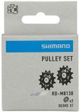 Shimano Deore XT M8130 Linkglide 11s Derailleurwieltjes Set voor Fietsen Zwart