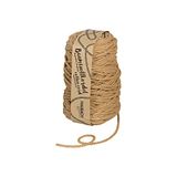 Halbach Seidenbänder gerecycled katoenen koord, breedte 5 mm, lengte 80 meter, duurzaam katoenen garen voor macramé of doe-het-zelf handwerk, kleur: grijsbeige