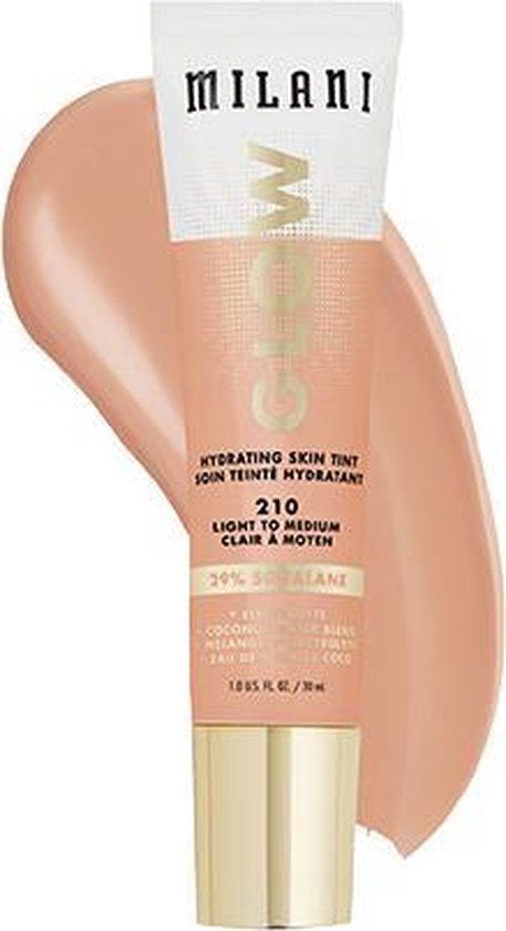 Milani Glow Hydrating Skin Foundation 210 Light To Medium 30ml