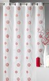 HomeMaison HM69806934 gordijn, geweven, rond, polyester, 140 x 240 cm, ivoorkleurig