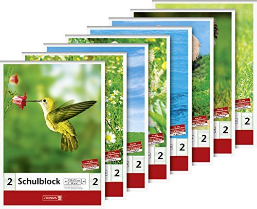 Brunnen Schoolblok - A5 - 50 vellen - Gelinieerd - Liniatuur 2 - Klasse 2