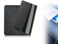 Merkloos / Sans marque Dailygoods Anti-slip Mat Zwarte Siliconen Mat 19 x 12 cm