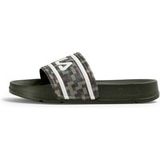 FILA Morro Bay Prt Slipper Enfants Olive Night Taille: 32