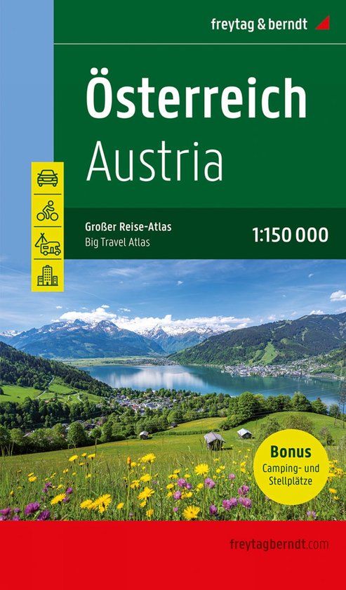 Österreich. Freytag-Berndt Austria Big Travel Atlas 1:150,000 Hardback