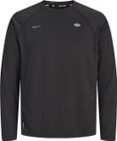 JACK&JONES JJS FLUX LS T-SHIRT Jongens Lange mouwen shirts Zwart Maat L