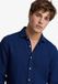 Superdry Riviera Linnen Overhemd Heren Lange Mouwen French Blue XL