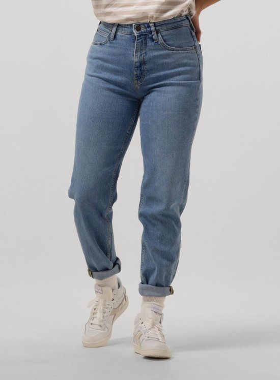 Lee Carol L30uowb59 Jeans Dames - Blauw - Maat 25 - Slim Fit - High Waist - 95% Katoen - Lente/Zomer 2023