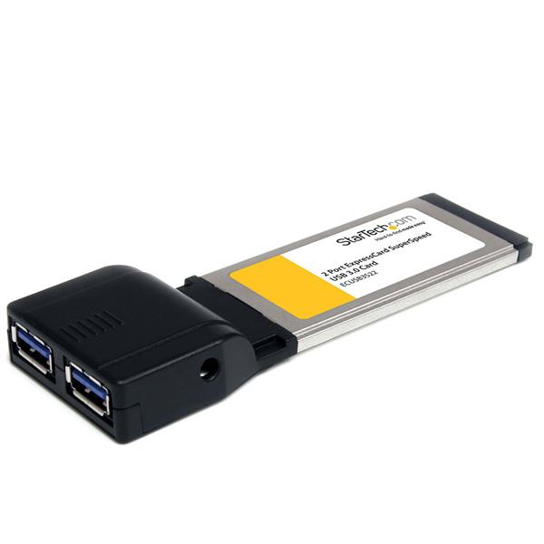 StarTech.com 2-poorts ExpressCard SuperSpeed USB 3.0 kaartadapter met UASP-ondersteuning