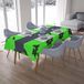 Bonamaison Tafelkleed, Anti-Mold, Sneldrogend, Waterdicht, 100% Polyester Tafellaken, Neon groene rook, 140 x 200 Cm