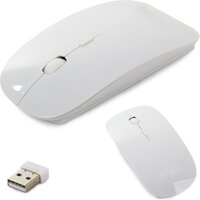 Draadloze Optische Muis - 2.4Ghz - Wit - 1600 DPI - Oplaadbaar