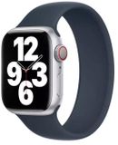Apple Siliconen solobandje voor de Apple Watch | 44/45/46/49 mm - Maat 4 - Storm Blue