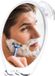 Miroir de rasage pivotant avec ventouse et porte-lame, anti-buée, adapté pour douche et salle de bain