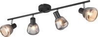 TRIO TARIFA - Spot - Zwart mat - 4x E14 - Zwenkbaar