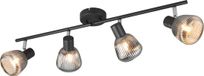 TRIO TARIFA - Spot - Zwart mat - 4x E14 - Zwenkbaar