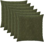 vidaXL - Kussensloop - 6 stuks - HEERLEN - Groen - 65 x 65 cm - Katoensatijn