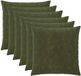vidaXL - Kussensloop - 6 stuks - HEERLEN - Groen - 65 x 65 cm - Katoensatijn