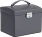 Songmics Sieradendoosje met slot in elegant grijs