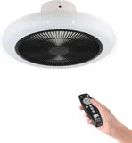 EGLO Kostrena Plafondventilator met lamp - Ø 45,5 cm - 3 snelheden - Instelbaar wit licht - Dimbaar - AC longer life - Wit/Zwart - Sterren