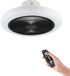 EGLO Kostrena Plafondventilator met lamp - Ø 45,5 cm - 3 snelheden - Instelbaar wit licht - Dimbaar - AC longer life - Wit/Zwart - Sterren