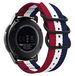 Strap-it nylon gesp band - 3-kleurig - Geschikt voor Xiaomi Watch S1 - 8720763454064