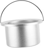 Merkloos Aluminium Wax Pot - Smeltkom Binnenpan - Wax Smelten - Efficiënte Warmteverdeling - 13 x 11 x 7 cm - Zilver