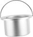 Merkloos Aluminium Wax Pot - Smeltkom Binnenpan - Wax Smelten - Efficiënte Warmteverdeling - 13 x 11 x 7 cm - Zilver