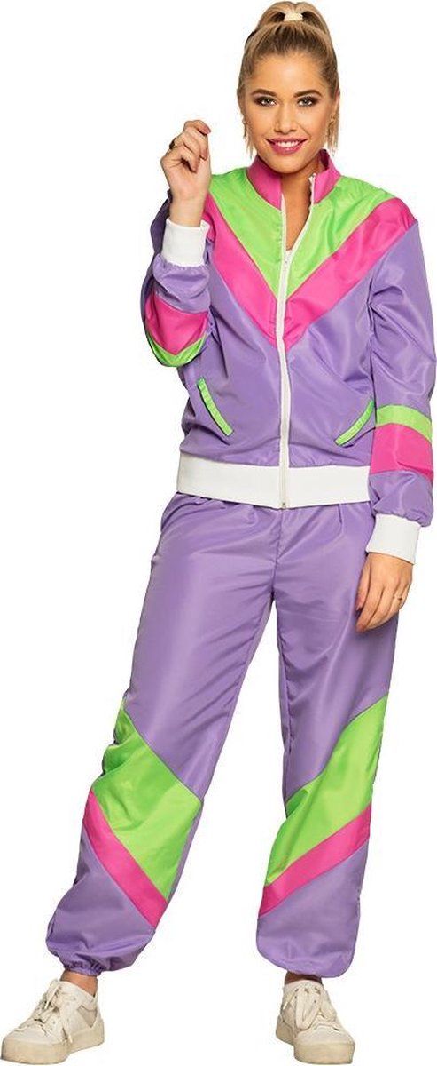 Boland Trainingspak Retro Dames Polyester Maat XL