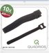 Quadrios 23CA189 Klittenband kabelbinder 400 mm x 16 mm Zwart 10 stuk(s)